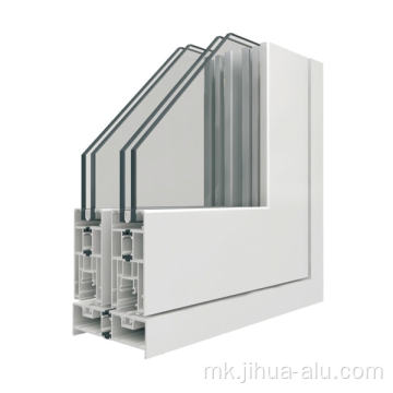 Високо квалитетно затворено стакло алуминиумски лизгачки врати